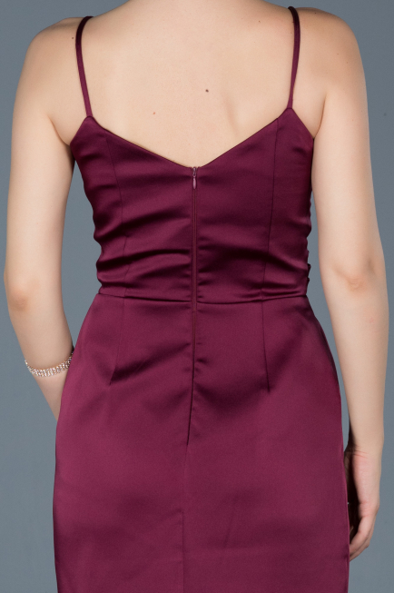 Robe De Fiançaille Longue Prune ABU564