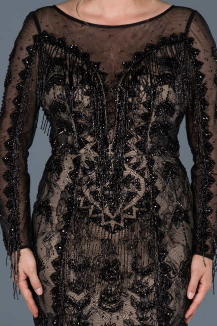 Haute Couture Longue Noir ABU829