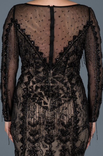 Haute Couture Longue Noir ABU829