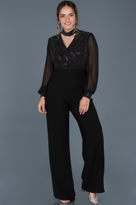 Robe Grande Taille Noir ABT031