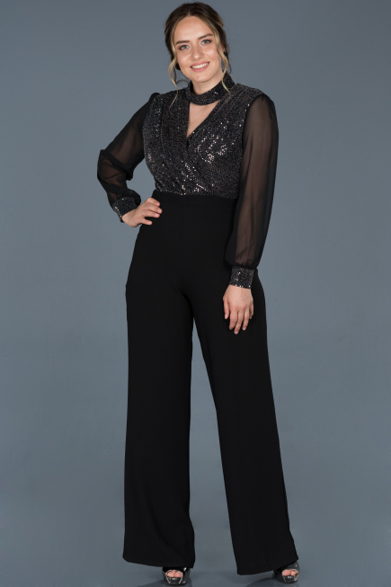 Robe Grande Taille Noir ABT031