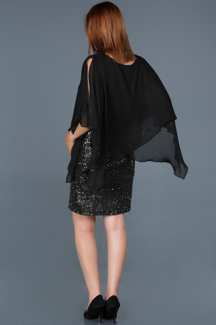 Robes de Soiree de Gross Courte Anthracite ABK506