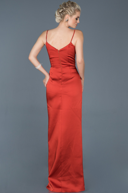 Robe De Fiançaille Longue Orange ABU564