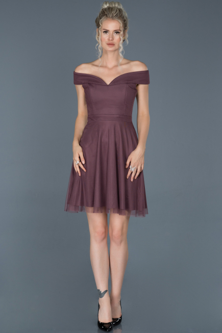Robe d'Invitation Courte Lavande ABK015