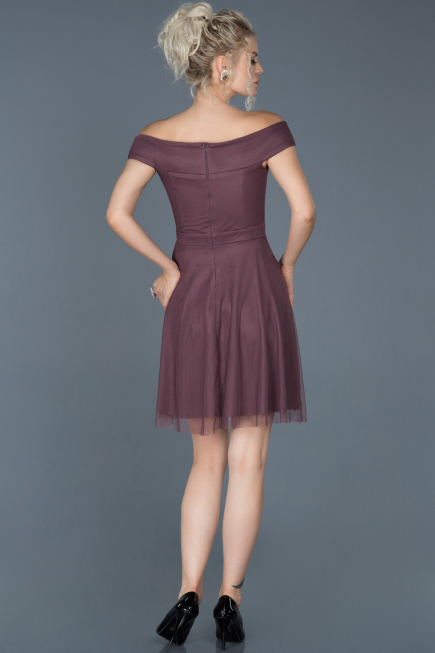 Robe d'Invitation Courte Lavande ABK015
