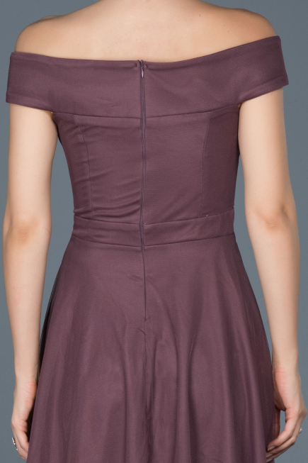 Robe d'Invitation Courte Lavande ABK015