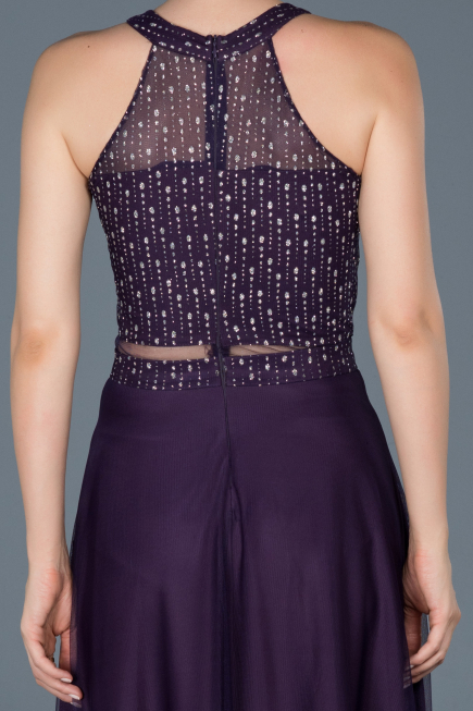 Robe de Fiançaille Longue Violet ABU766