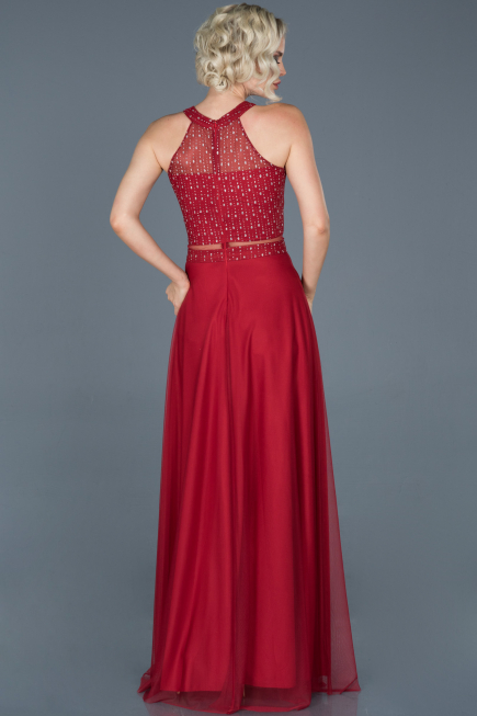 Robe de Fiançaille Longue Rouge ABU766