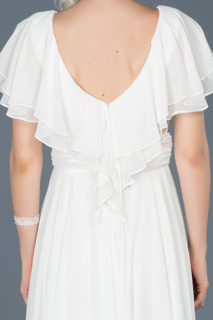 Robe de Fiançaille Longue Blanc ABU032