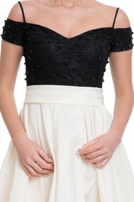 Kısa Kemik Abiye Elbise O9134