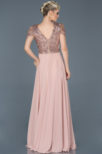 Robe de Cérémonie Longue Poudre ABU932