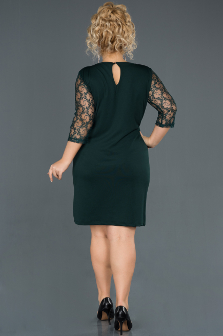 Robe À Taille Large Courte Vert ABK150