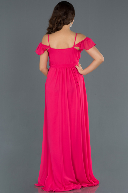 Robes de Soiree de Gross Longue Orange Sanguine ABU756