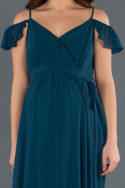 Robes de Soiree de Gross Longue Vert Pétrole ABU756
