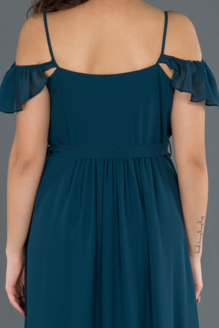 Robes de Soiree de Gross Longue Vert Pétrole ABU756