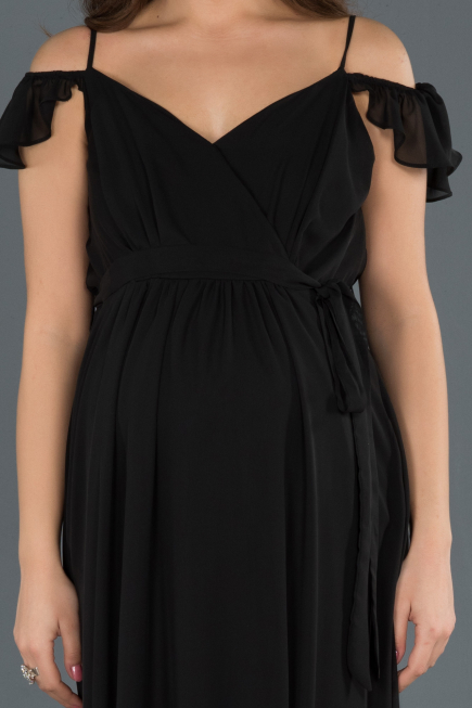 Robes de Soiree de Gross Longue Noir ABU756