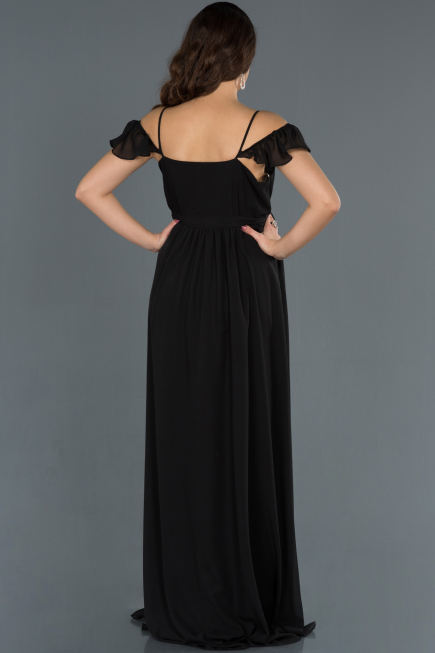 Robes de Soiree de Gross Longue Noir ABU756