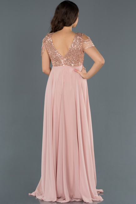 Robes de Soiree de Gross Longue Bleu Marine-Poudre ABU747