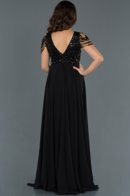 Robes de Soiree de Gross Longue Noir ABU747