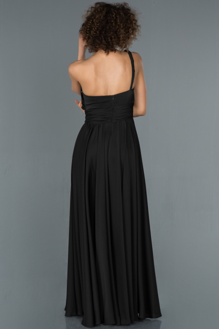 Robe de Fiançaille Longue Noir ABU1142