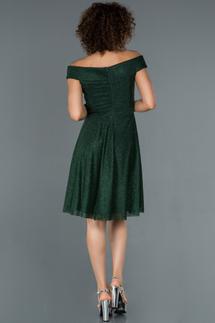 Robe de Cérémonie Courte Émeraude ABK827
