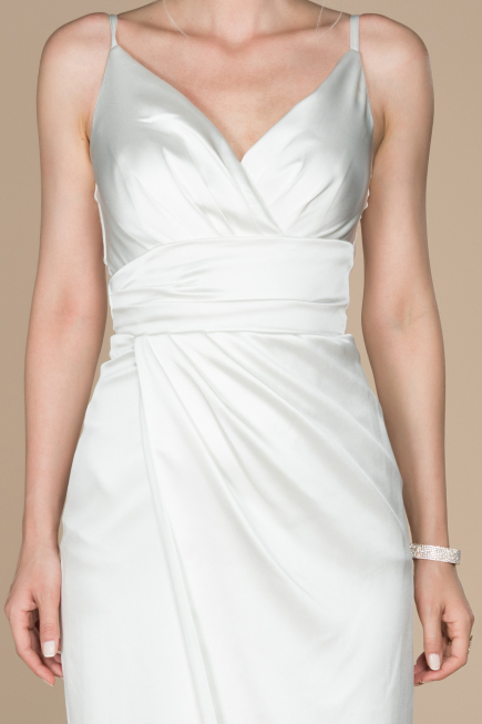 Robe De Fiançaille Longue Blanc ABU564