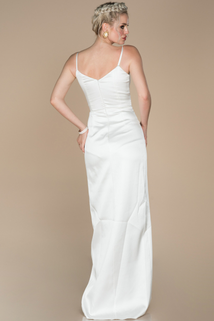 Robe De Fiançaille Longue Blanc ABU564