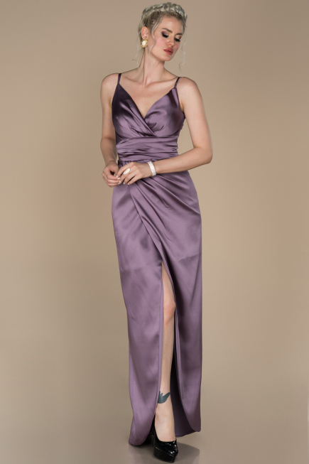 Robe De Fiançaille Longue Lavande ABU564