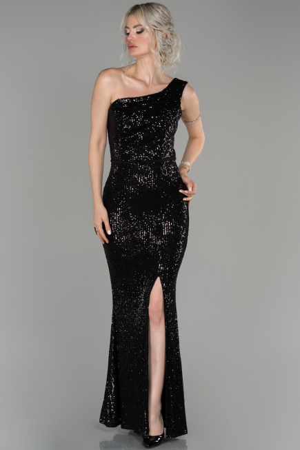 Robe de Soirée Longue Noir ABU1436