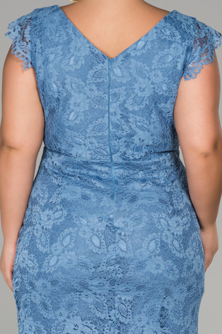 Robe Grande Taille Courte Indigo ABK010