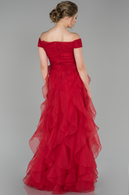 Robe de Fiançaille Longue Rouge ABU1498