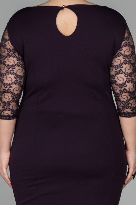 Robes À Taille Large Courte Pourpre ABK150