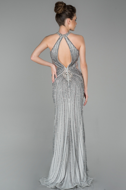 Haute Couture Longue Argent ABU975
