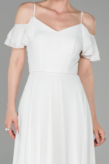 Robe de Soirée Longue Blanc ABU1600