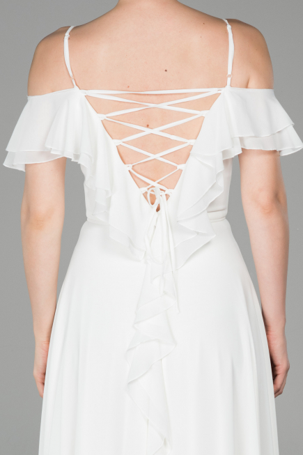 Robe de Soirée Longue Blanc ABU1600