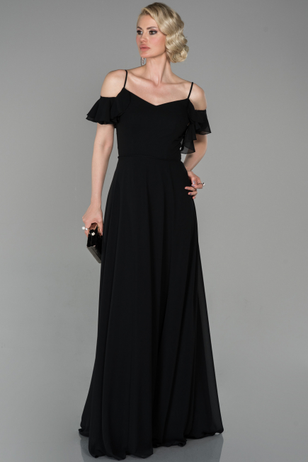 Robe de Soirée Longue Noir ABU1600