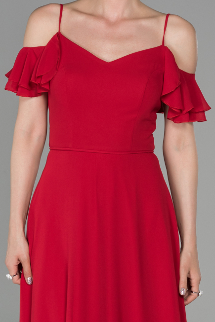 Robe de Soirée Longue Rouge ABU1600