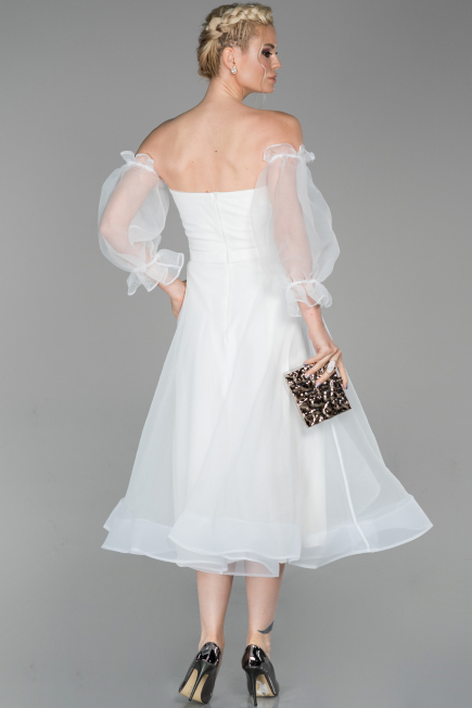 Tenue de Soirée Midi Blanc ABK971