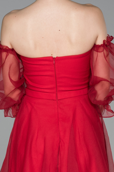 Tenue de Soirée Midi Rouge ABK971