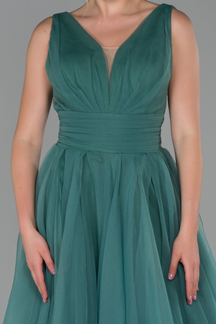 Robe de Soirée Longue Turquoise ABU1727