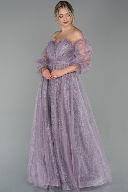 Robe de Soirée Longue Lavande ABU1730