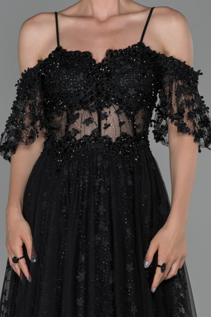 Robe de Soirée Longue Noir ABU1739