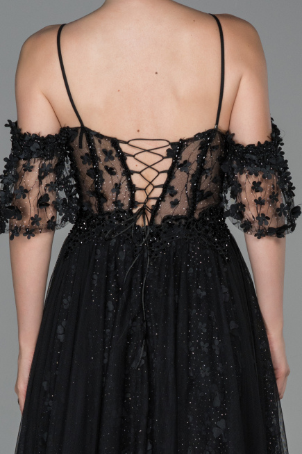 Robe de Soirée Longue Noir ABU1739
