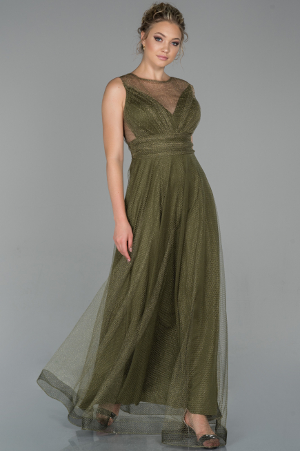 Robe de Soirée Longue Vert ABU1826
