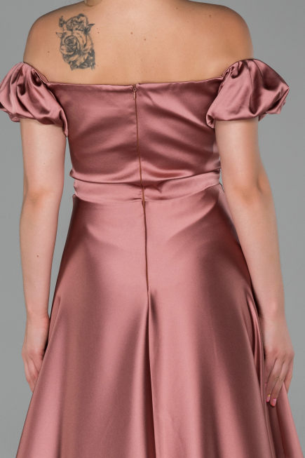 Robe de Soirée Longue Satin Pelure D'oignon ABU1840