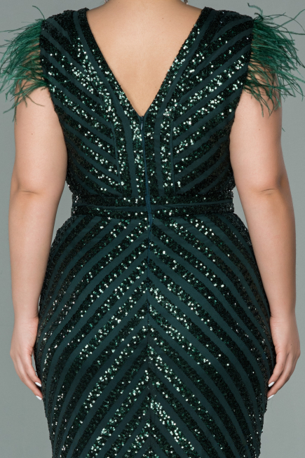 Robe de Soirée Longue Émeraude ABU1044