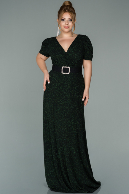 Robe Grande Taille Longue Émeraude ABU1904