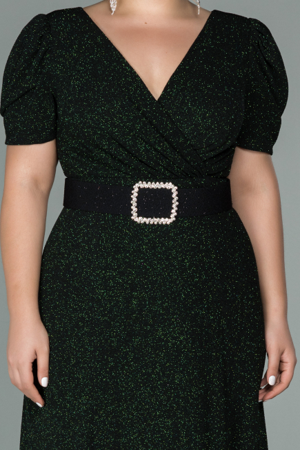 Robe Grande Taille Longue Émeraude ABU1904