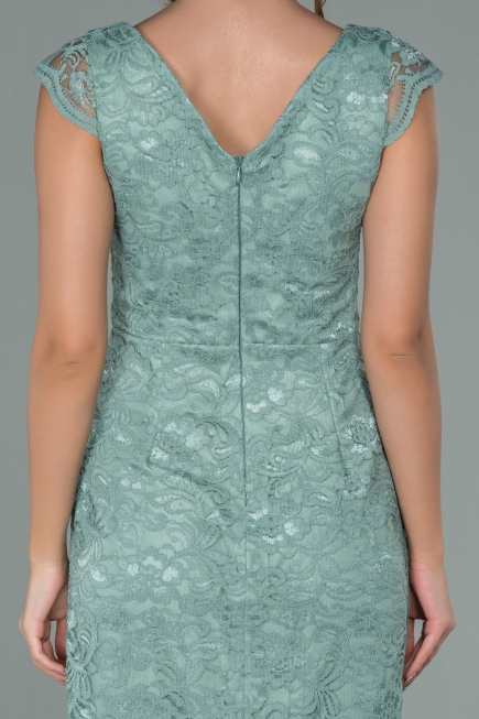 Robe de Soirée Courte Menthe ABK010
