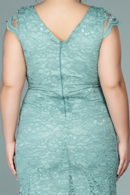 Robe Grande Taille Courte Menthe ABK010